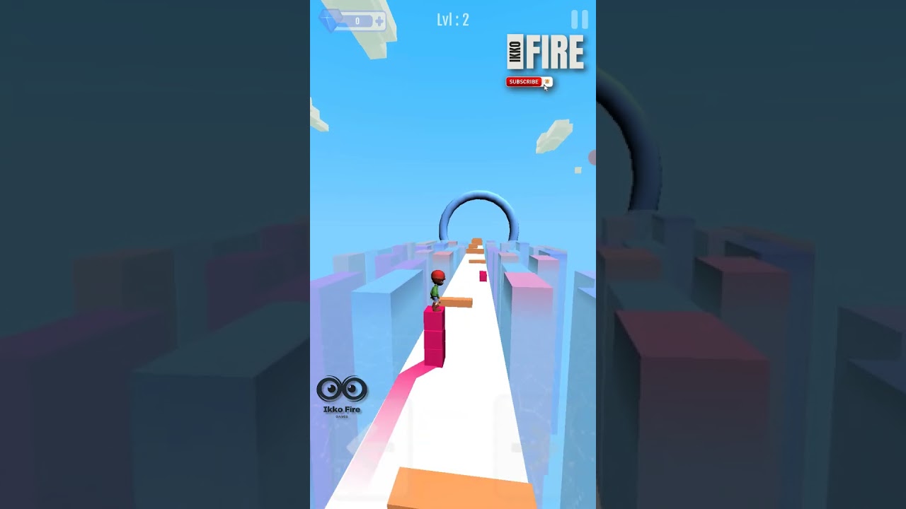 NOOB vs PRO vs HACKER in CUBE SURFER MAX LEVEL - Gameplay - Ikko Gaming