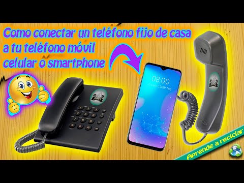 Como conectar un teléfono fijo de casa a tu teléfono móvil celular o  smartphone 