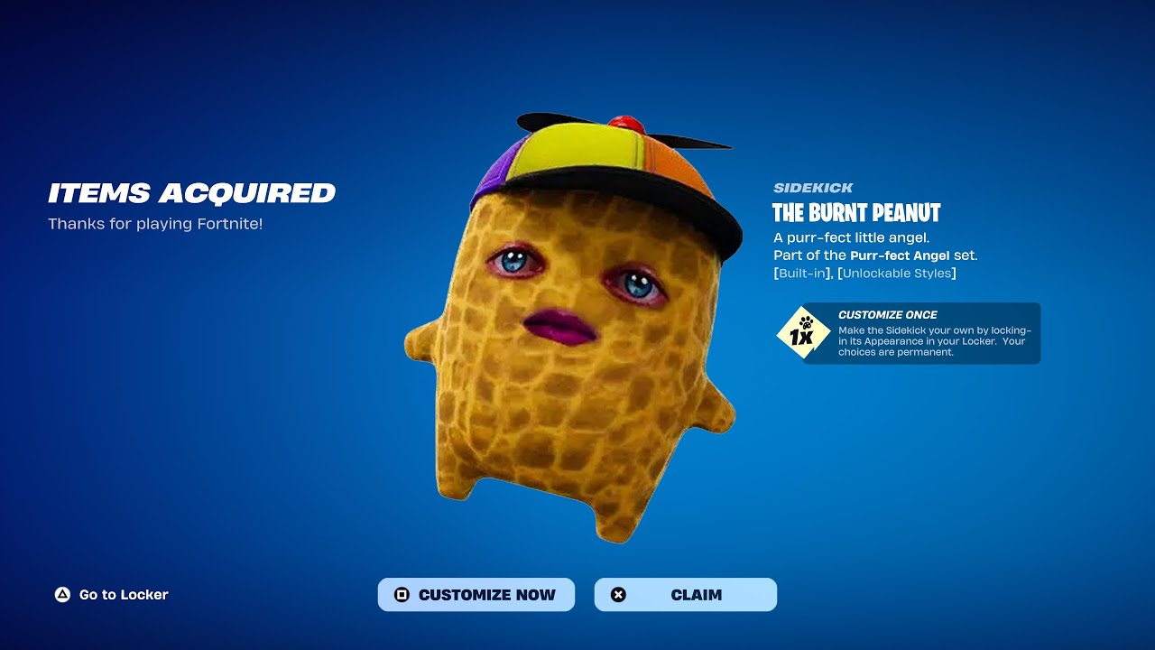 How To Get The Burnt Peanut Sprite in Fortnite Chapter 7 Season 3