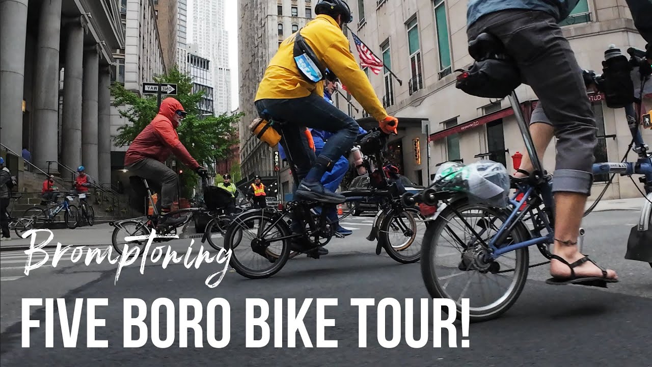 Five Boro Bike Tour on Bromptons!