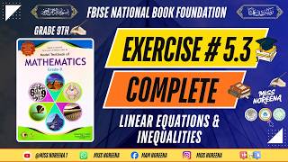Class 9 Maths Ex 5.3 Solved ✅ | Equations Involving Absolute Value | NBF 2025 | Miss Noreena