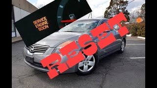 How to reset Service Engine soon Light on a 2008 Nissan Altima