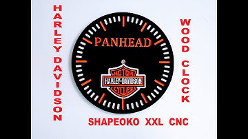 How I Made a Harley Davidson Wood Clock on the Shapeoko XXL CNC