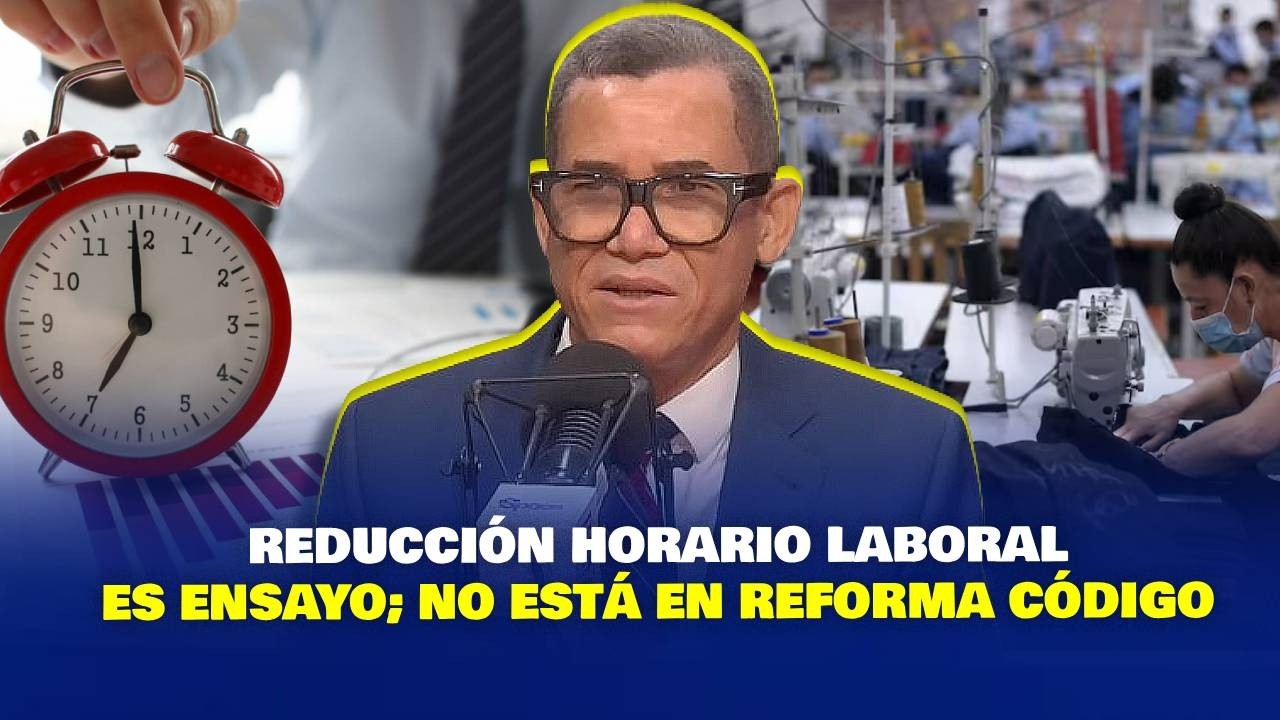 ´´REDUCCIÓN HORARIO LABORAL ES ENSAYO; NO ESTÁ EN REFORMA CÓDIGO´´ - EDDY OLIVARES