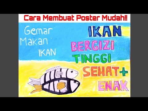 Cara Membuat Poster Sederhana Untuk Tugas Sekolah Youtube