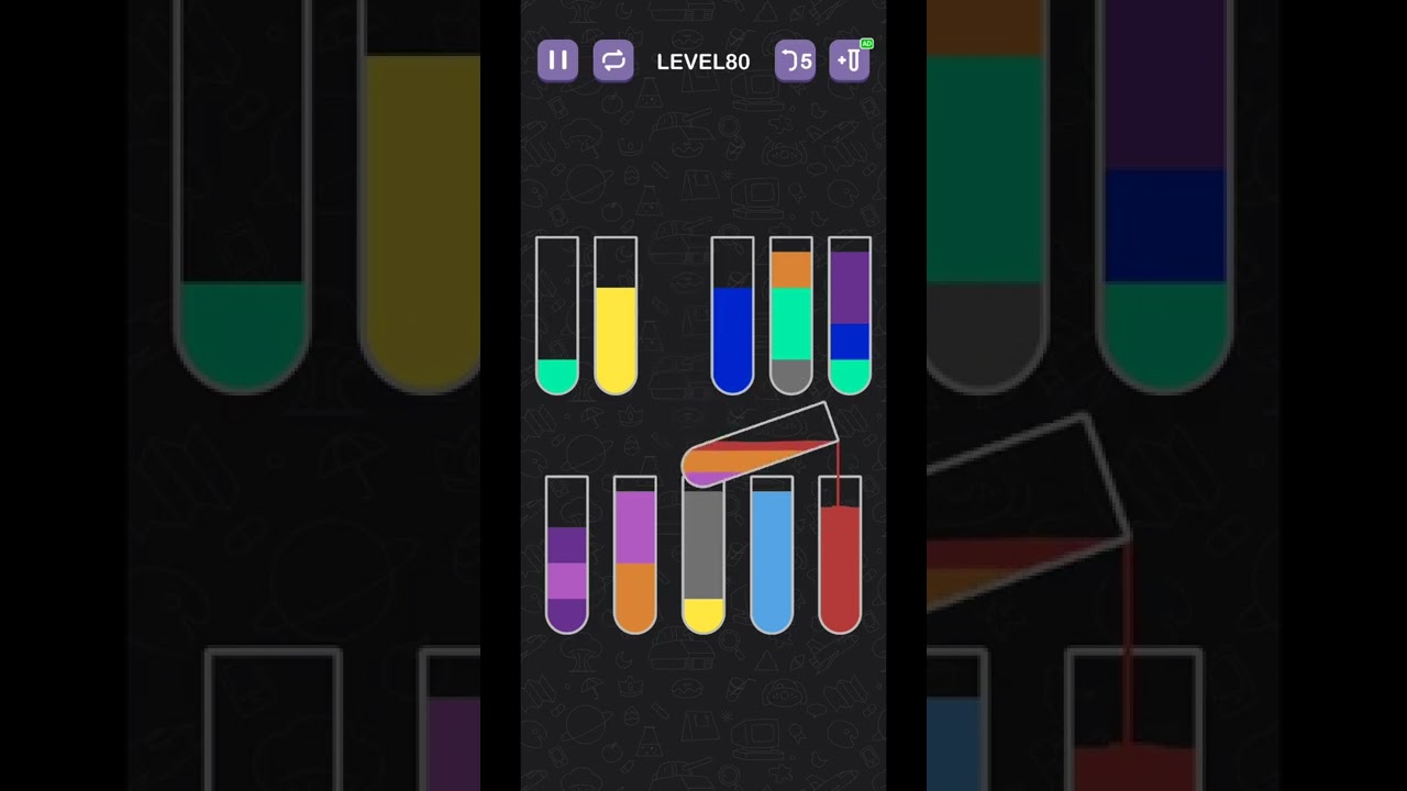 Water sort puzzle   Level 80