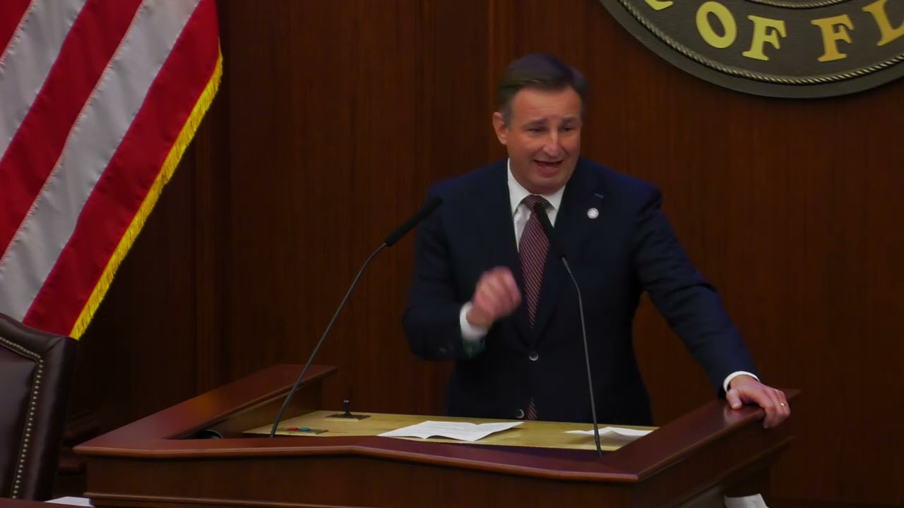 Jason Brodeur Address Senate as President Pro Tempore