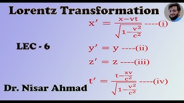 Lorentz transformation