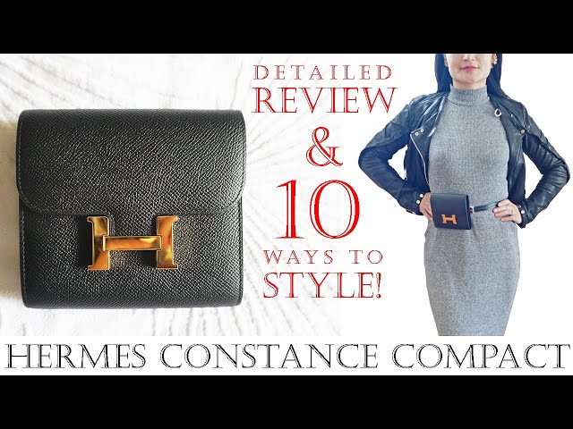 10 ways to style Hermes Constance Compact Passant Wallet as Belt Bag +  review size, price & DIY! 