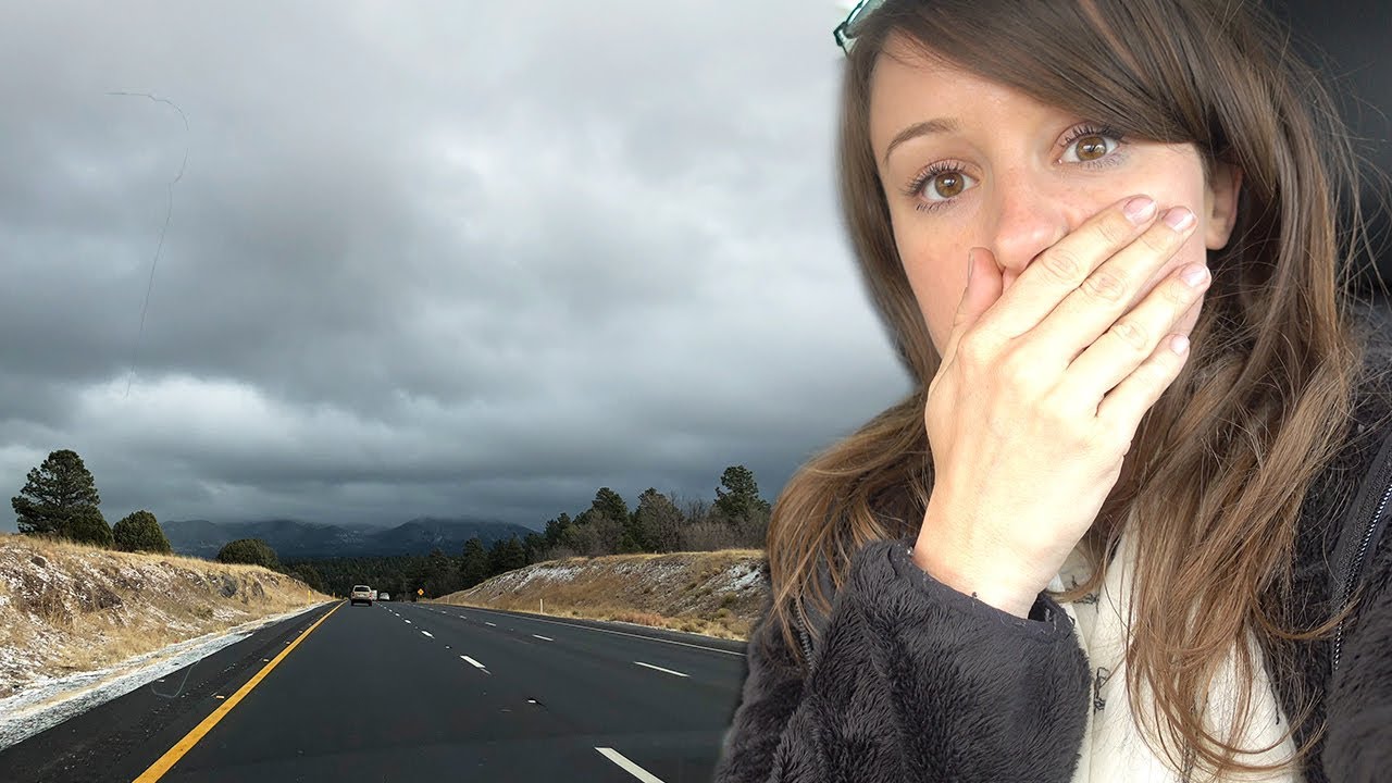 ROAD TRIP IN A SNOW STORM! ❄️⚠️