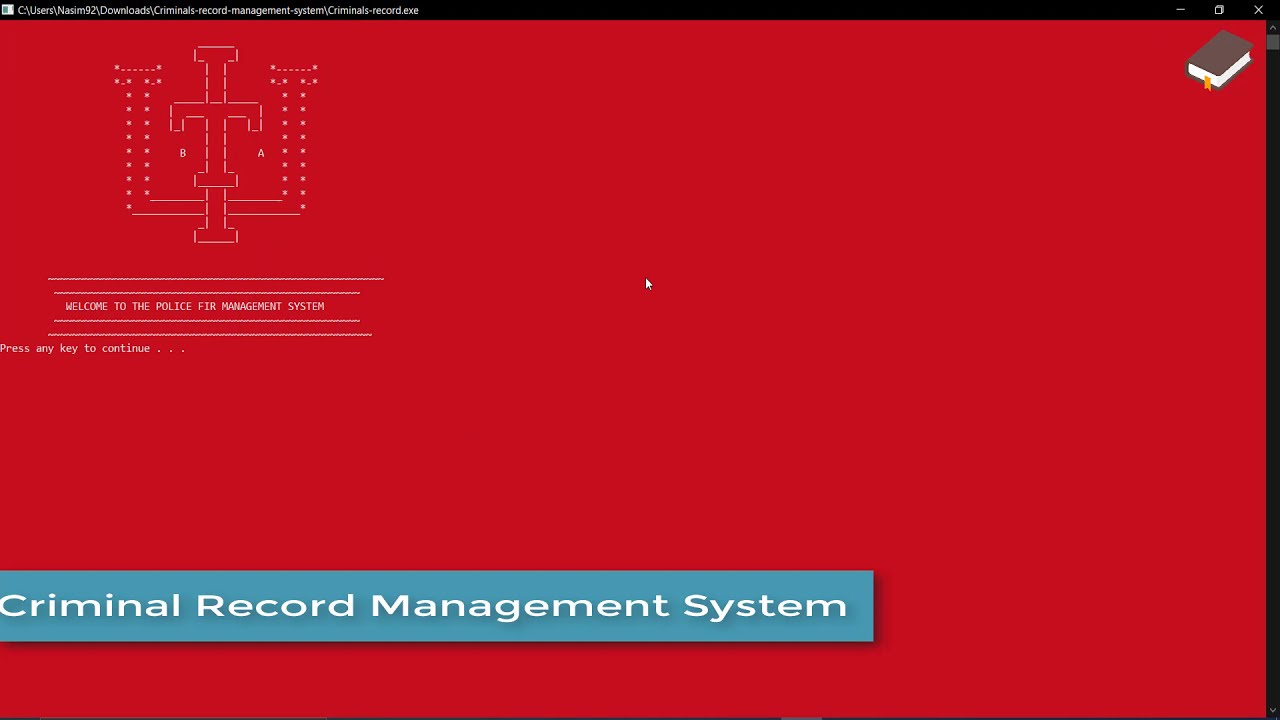 Criminals Record Management System || CPP Project - YouTube
