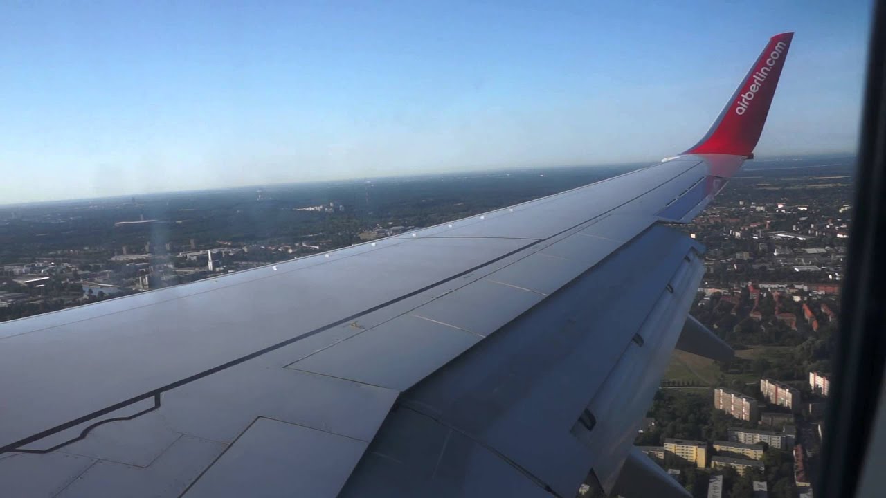 Air Berlin - Landing in Berlin-Tegel RWY08L (B737-76J) (D-ABLF)