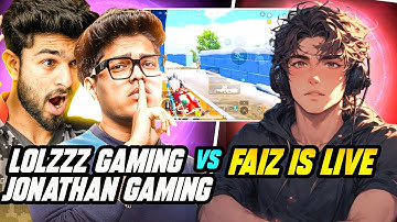 LOLZZZ & JONATHAN GAMING VS FAIZ IS LIVE FIGHT ! LolzZz Gaming vs Youtuber 👿