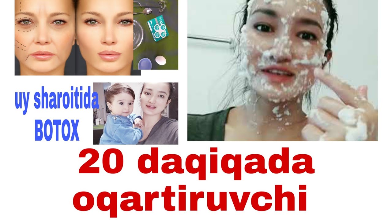 20 DAQİQADA YUZNİ OQARTİRUVCHİ, DOGʻLARNİ YOʻQOTUVCHİ | AJİNLARNİ ...