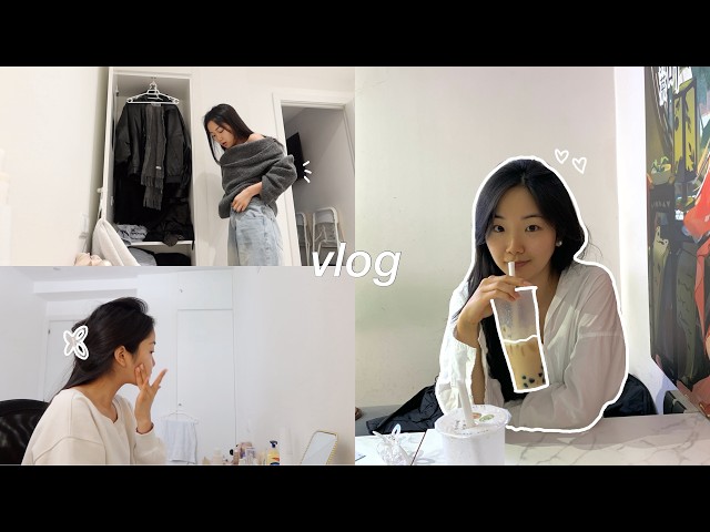 morando sozinha vlog: deep cleaning o quarto, rotina de skincare, explorando norte da espanha, etc!