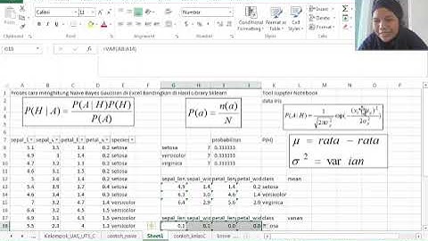 Cara Menghitung Naive Bayes Gaussian di Excel