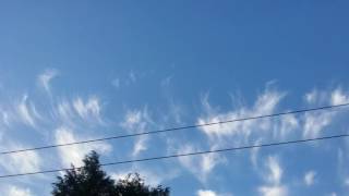 Clouds move out for a clear day