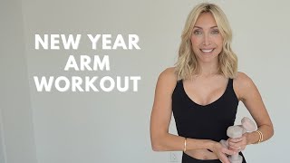 New Year Light Weight Arm Workout- 6 Minutes