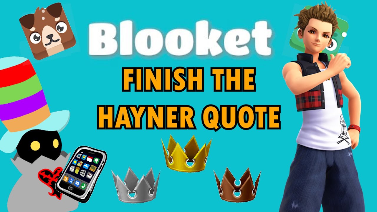 Finish the Hayner Quote - Blooket - Regular Pat Stream