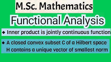 Functional Analysis|Application of Schwartz Inequality and Parallelogram identity @MathsLover2023