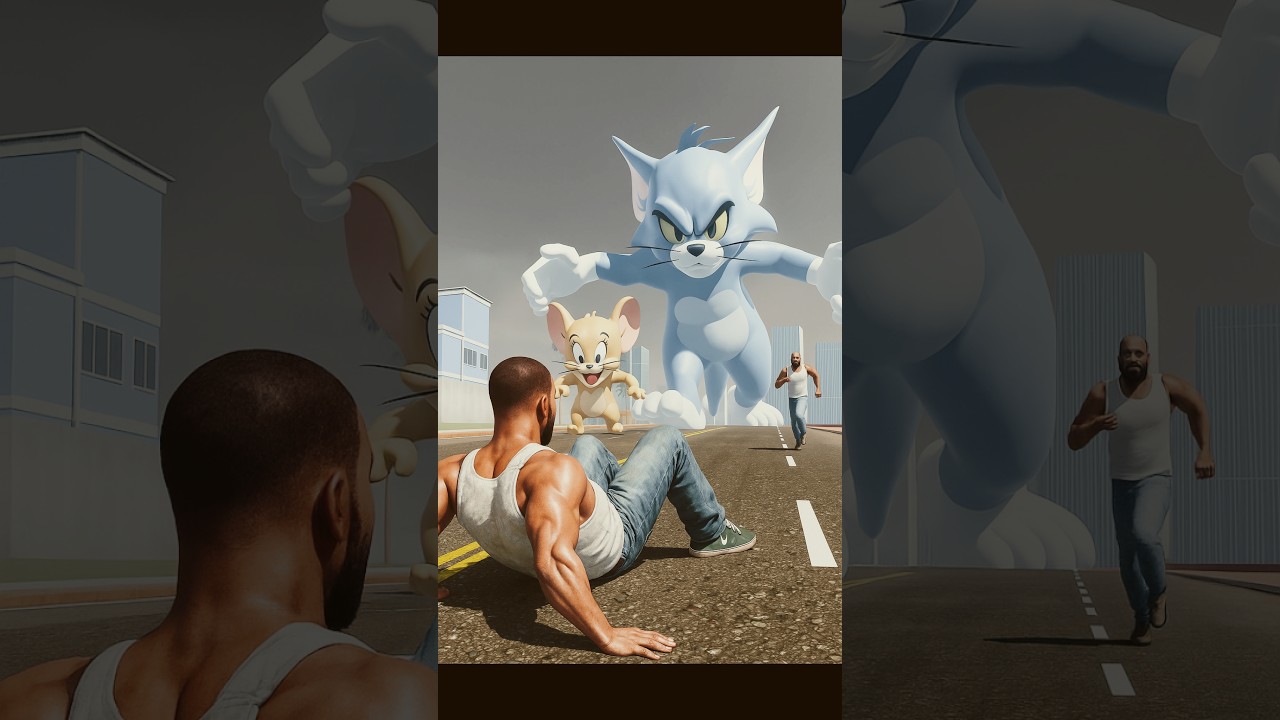 Horror Tom _ Jerry Attack On Franklin - INDIAN BIKES DRIVING 3D 