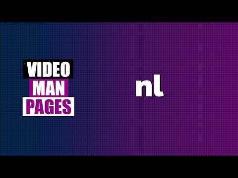'nl' - number lines of files - Video Man Pages