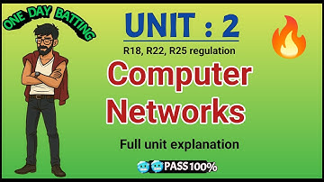Computer Networks : UNIT 2 | R22, R18 regulation JNTUH | one day batting | easy Bro🔥🫂❤️