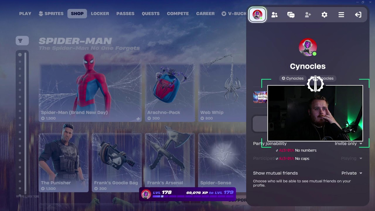 🔴LIVE | 🗡Late night vibes - Spiderman was dope | Fortnite | !Cards | #MilitiaKnights