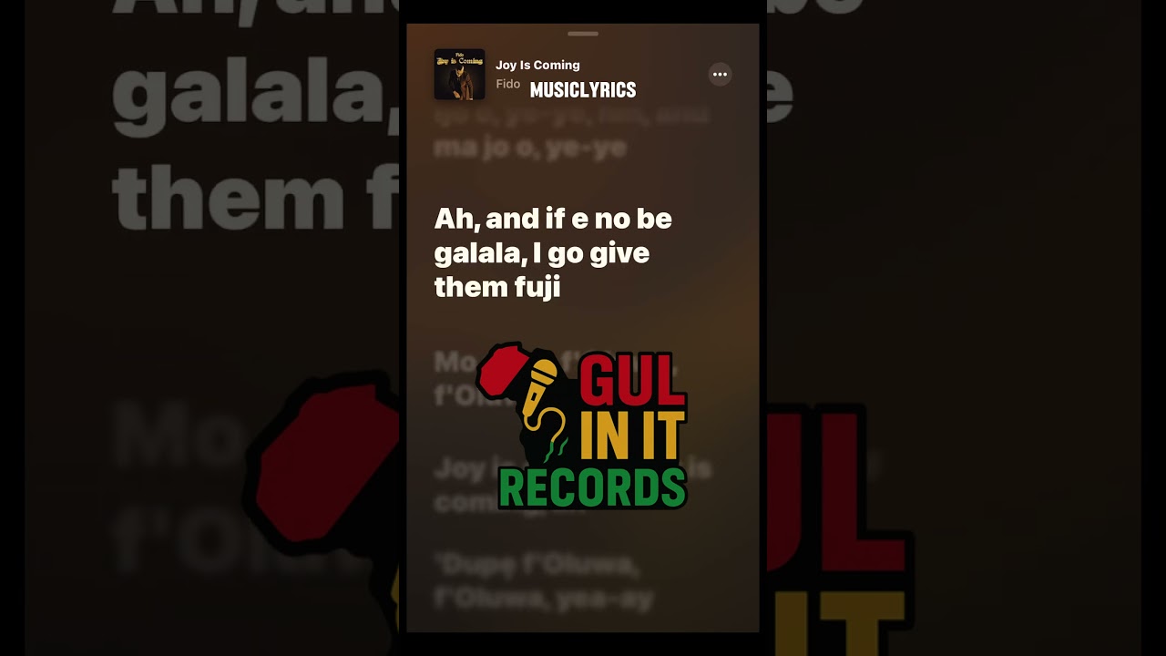 Joy Is Coming - Fido (Official Lyrics Video) | Uplifting Afro-Gospel 2025