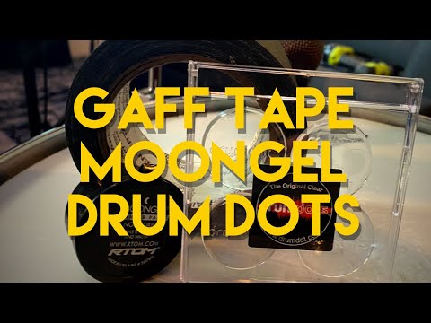 Drum Dampening #gafftape #drumdots #moongels
