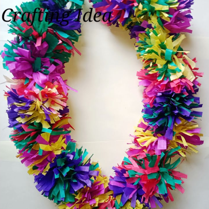 How to make easy paper mala / paper mala / Garland making /Crafting Idea #craftingidea #shorts