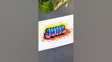 Bubble Letters Name! #art #shorts #tutorial