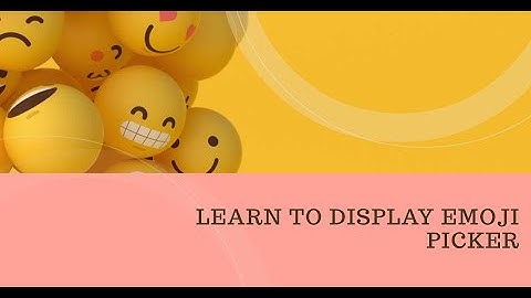 Display Emoji picker in native iOS app with swift