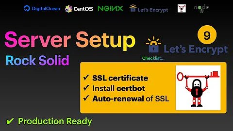 9. Production Ready Server Setup - SSL certificate using Let's encrypt and certbot