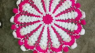 Amazing! #Thalposh_Design l #Daura_Design | #Tablemat l How to make Thalposh from crochet woollen