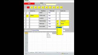 This is how combo boxes are created  Database designer  Multi column databases in Excel