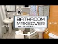 Extreme Rental Bathroom Makeover (small bathroom) | DIY floor & wall tiling | TIERA LOVELLE