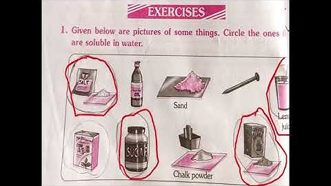 Experiment with water- chapter 7 , holy faith work book (environmental studies) class 5