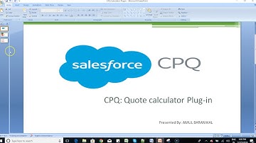 Salesforce CPQ Quote calculator Plugin