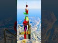 Spider-Man vs Hulk ragdoll showdown in GTA 5 gameplay opp