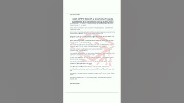 pest control branch 2 exam study guide questions and answers top graded 20257