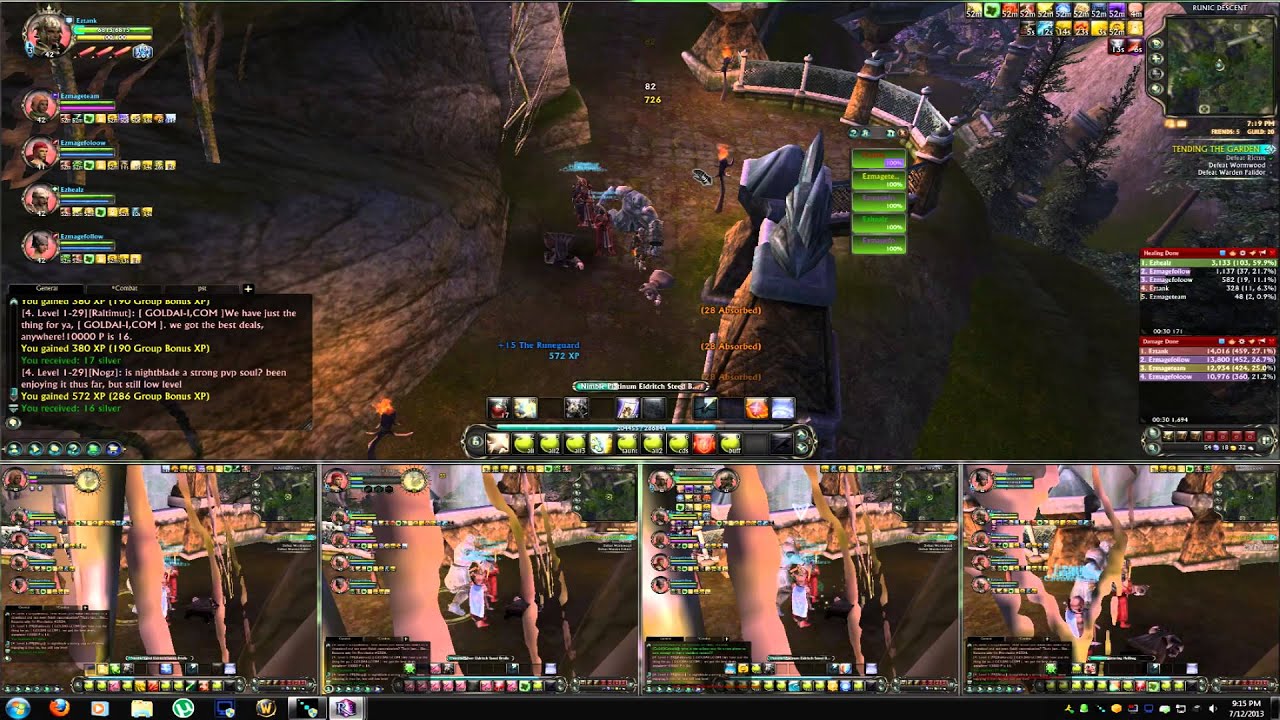 RIFT Multiboxxing a dungeon: Runic Descent