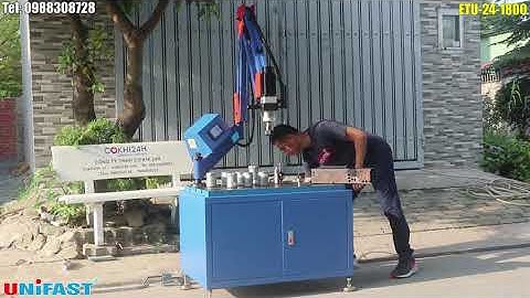 MÁY TA RÔ CẦN ĐIỆN SERVO ETU-24-1800 TARÔ M6 M24 HIỆU UNIFAST TỰ ĐỘNG ĐẢO CHIỀU KHI TA RÔ LỖ SÂU