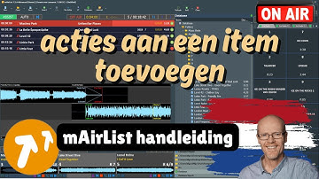 mAirList handleiding - acties aan een item koppelen
