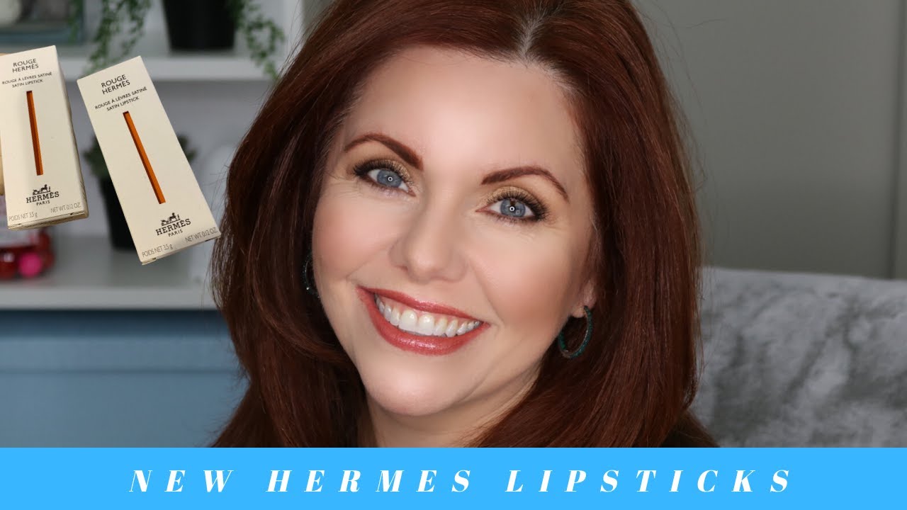 Hermes Rose Velours & Rouge Casaque Rouge Matte Lipsticks Review