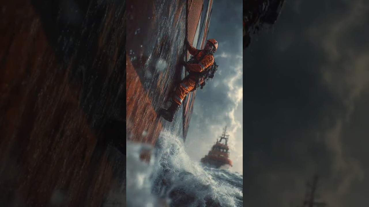 Climbing a Moving Ship at Sea: The Shocking Truth of Port Pilots😱