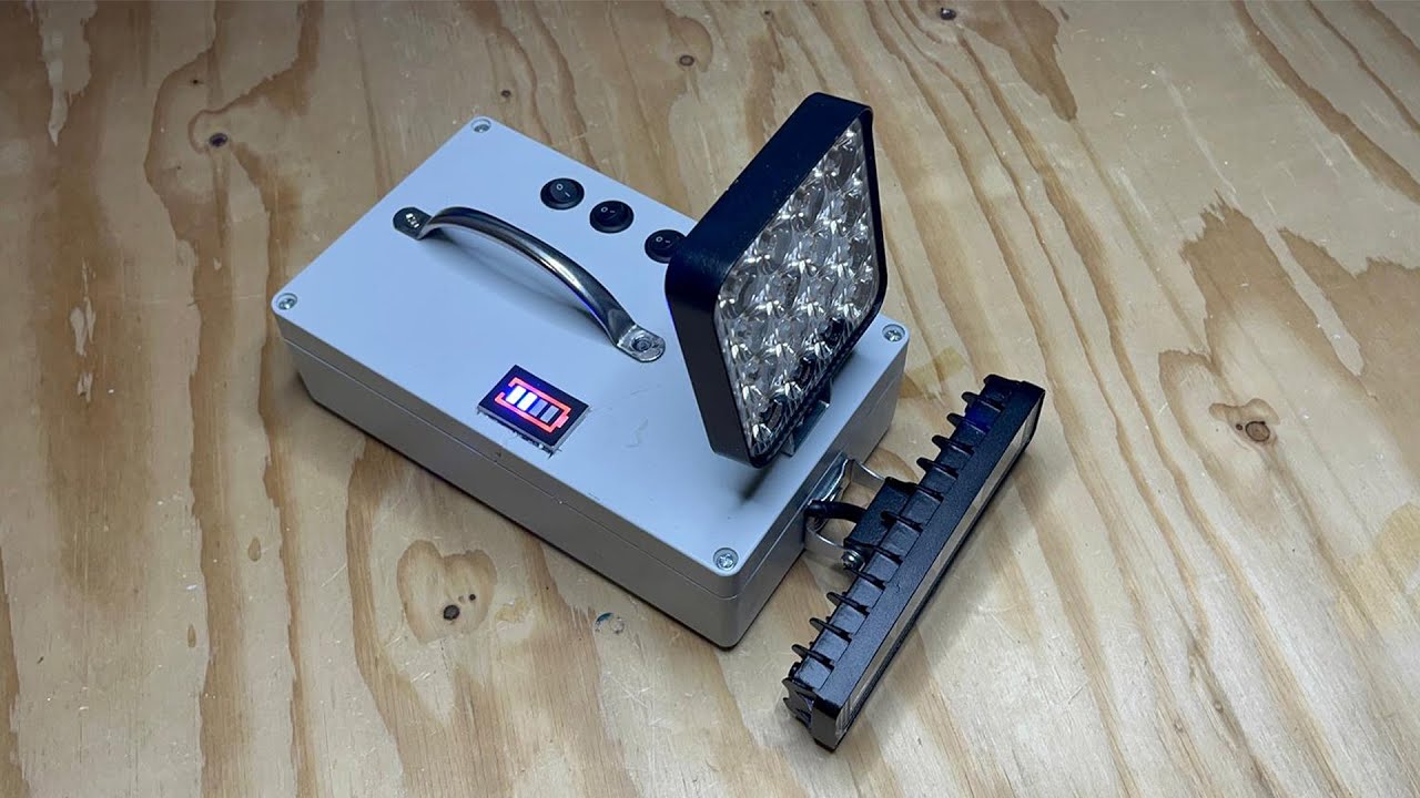 Make a power bank and camping light!  57WH 3IN1