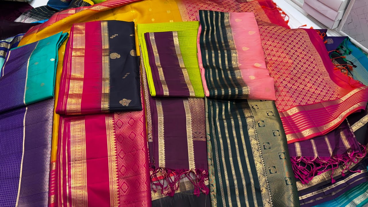 Chickpet Bangalore ವರಮಹಾಲಕ್ಷ್ಮಿ Discount Sale Collection Budget Friendly Pure Handloom Silk Sarees
