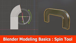 Blender 3.0 Modeling Basics Spin Tool Tutorial