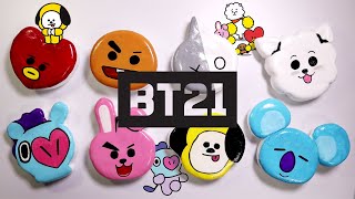 Bt21 부수기? Bt21 그리기 Bts Clay Cracking 粘土割れ 防弾少年団